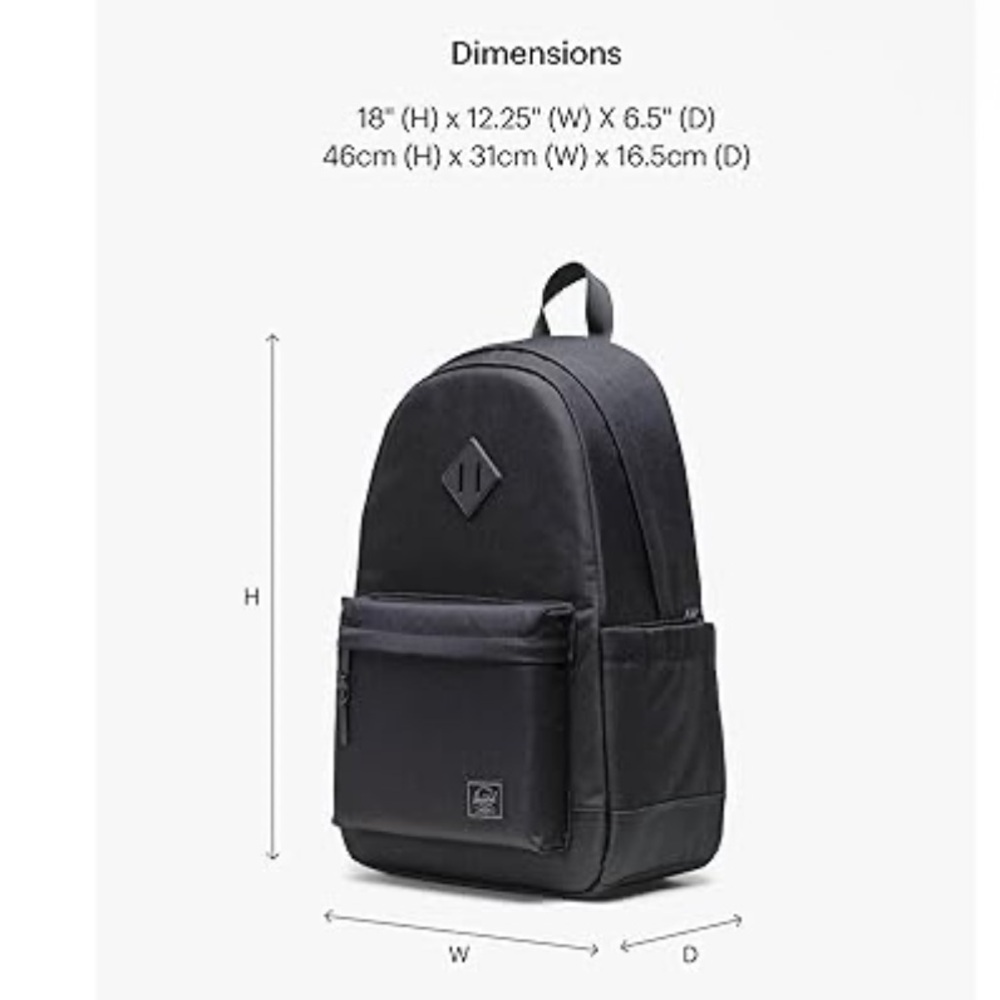 Herschel Supply Company Heritage Backpack - New with Tags - Picture 2 of 5